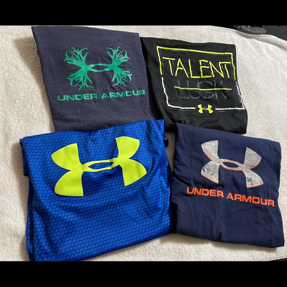 Youth Under Armour shirts (4)